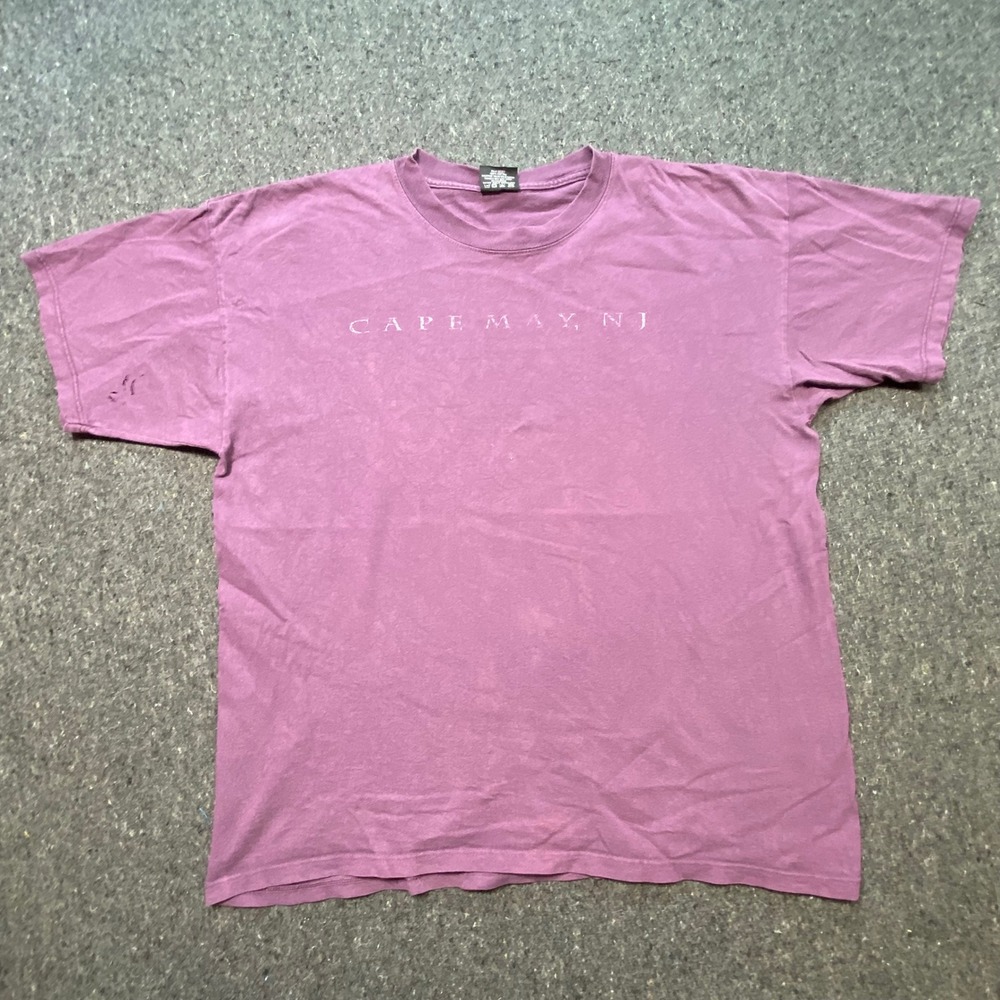 Ultra Club Cape May NJ T‎ Shirt XL Mens Purple Vintage Grunge Skater Cotton